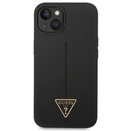 Buy Guess GUHCP14MSLTGK Apple iPhone 14 Plus / 15 Plus black hardcase Silicone Triangle - GUE2003 - {ean13} - Home Screen Store Europe