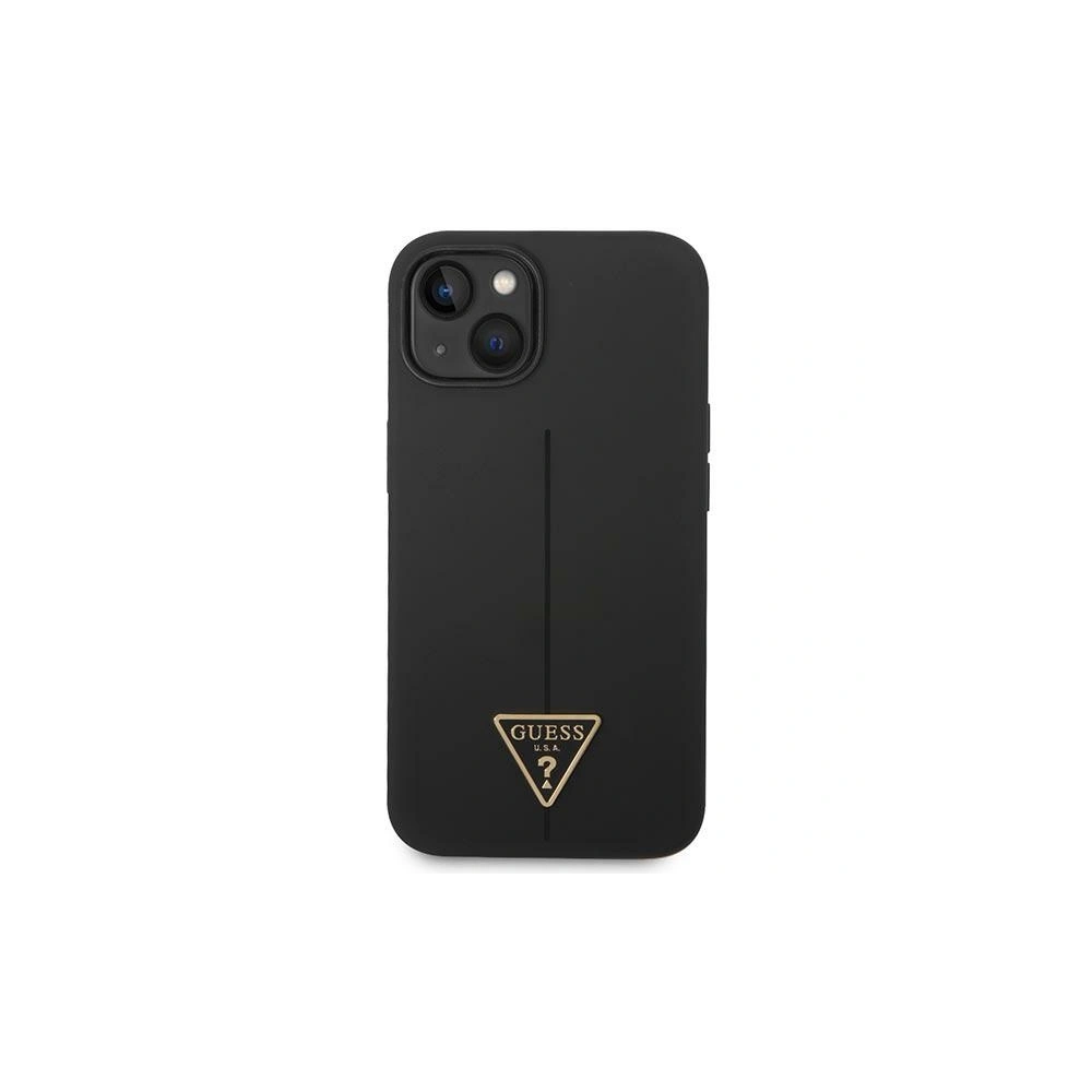 Etui Guess GUHCP14MSLTGK Apple iPhone 14 Plus / 15 Plus czarny/black hardcase Silicone Triangle