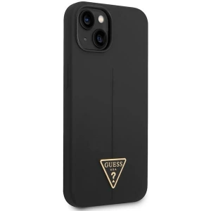 Etui Guess GUHCP14MSLTGK Apple iPhone 14 Plus / 15 Plus czarny/black hardcase Silicone Triangle