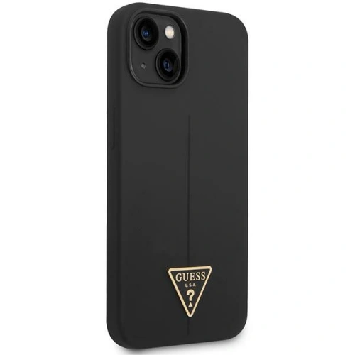 Buy Guess GUHCP14MSLTGK Apple iPhone 14 Plus / 15 Plus black hardcase Silicone Triangle - GUE2003 - {ean13} - Home Screen Store Europe