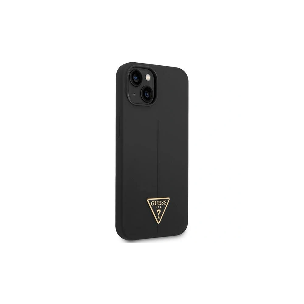 Etui Guess GUHCP14MSLTGK Apple iPhone 14 Plus / 15 Plus czarny/black hardcase Silicone Triangle