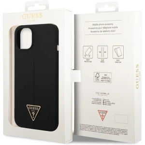 Etui Guess GUHCP14MSLTGK Apple iPhone 14 Plus / 15 Plus czarny/black hardcase Silicone Triangle