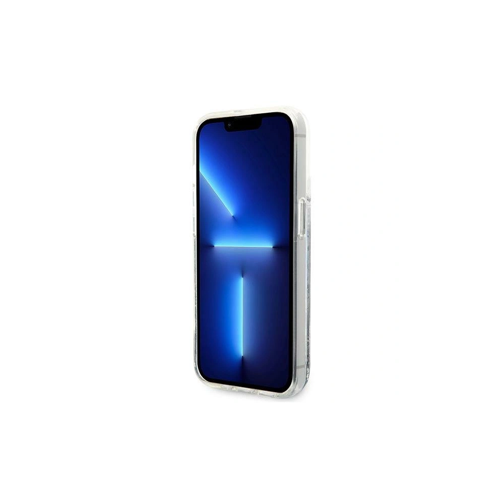 Etui Karl Lagerfeld KLHCP14XLCRSGRS Apple iPhone 14 Pro Max srebrny/silver hardcase Liquid Glitter RSG