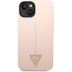 Etui Guess GUHCP14MSLTGP Apple iPhone 14 Plus / 15 Plus różowy/pink hardcase Silicone Triangle