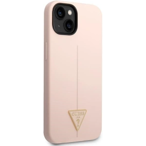 Etui Guess GUHCP14MSLTGP Apple iPhone 14 Plus / 15 Plus różowy/pink hardcase Silicone Triangle