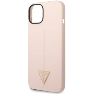 Etui Guess GUHCP14MSLTGP Apple iPhone 14 Plus / 15 Plus różowy/pink hardcase Silicone Triangle