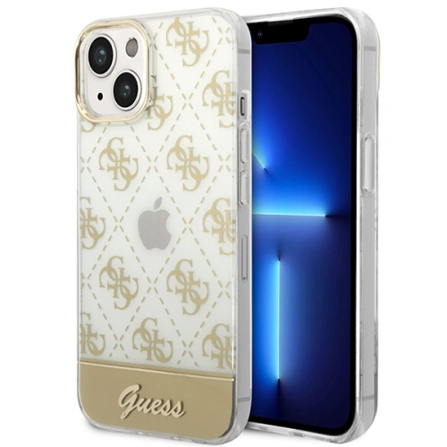 Kup Etui Guess GUHCP14SHG4MHG Apple iPhone 14 zlatý/gold hardcase 4G Pattern Script - GUE2006 - {ean13} - Sklep Home Screen