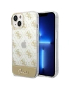 Etui Guess GUHCP14SHG4MHG Apple iPhone 14 zlatý/gold hardcase 4G Pattern Script