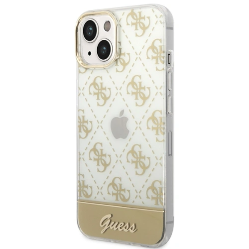 Kup Etui Guess GUHCP14SHG4MHG Apple iPhone 14 zlatý/gold hardcase 4G Pattern Script - GUE2006 - {ean13} - Sklep Home Screen