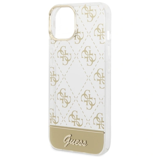 Kup Etui Guess GUHCP14SHG4MHG Apple iPhone 14 aur/gold hardcase 4G Pattern Script - GUE2006 - {ean13} - Sklep Home Screen