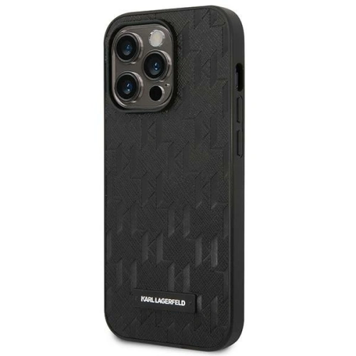 Kup Etui Karl Lagerfeld KLHCP14XSAKLHPK Apple iPhone 14 Pro Max hardcase negru/black Saffiano Mono Metal Logo - KLD1071 - {ean13} - Sklep Home Screen