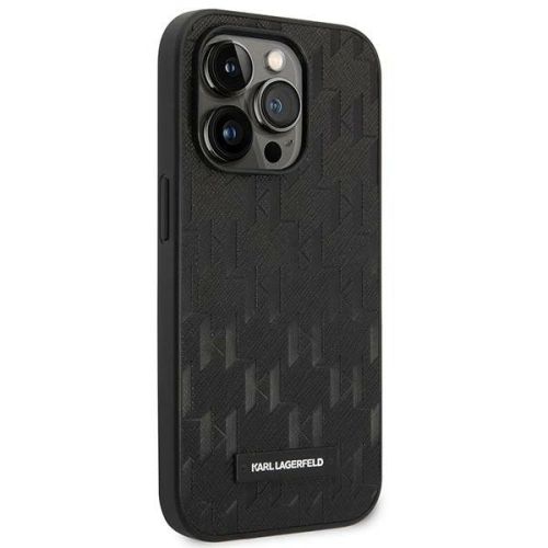 Kup Case Karl Lagerfeld KLHCP14XSAKLHPK Apple iPhone 14 Pro Max Hardcase schwarz/black Saffiano Mono Metall-Logo - KLD1071 - {ean13} - Sklep Home Screen