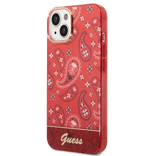 Kup Etui Guess GUHCP14SHGBNHR Apple iPhone 14 červené/red hardcase Bandana Paisley - GUE2009 - {ean13} - Sklep Home Screen
