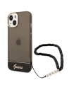 Etui Guess GUHCP14SHGCOHK Apple iPhone 14 černý/black hardcase Translucent Pearl Strap