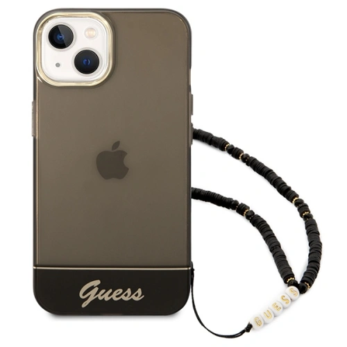 Kup Etui Guess GUHCP14SHGCOHK Apple iPhone 14 černý/black hardcase Translucent Pearl Strap - GUE2010 - {ean13} - Sklep Home Screen