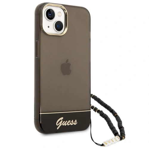 Kup Etui Guess GUHCP14SHGCOHK Apple iPhone 14 černý/black hardcase Translucent Pearl Strap - GUE2010 - {ean13} - Sklep Home Screen
