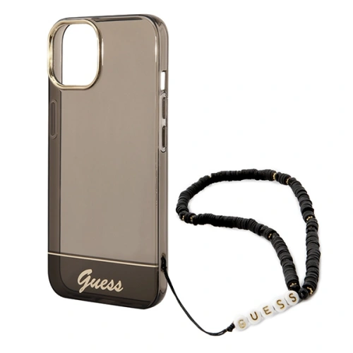 Kup Etui Guess GUHCP14SHGCOHK Apple iPhone 14 černý/black hardcase Translucent Pearl Strap - GUE2010 - {ean13} - Sklep Home Screen