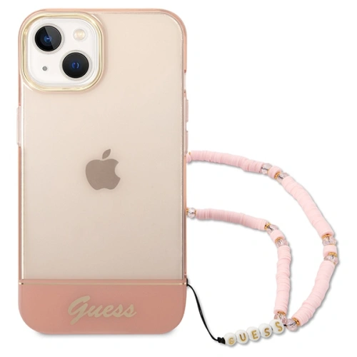 Kup Etui Guess GUHCP14SHGCOHP Apple iPhone 14 růžový/pink hardcase Translucent Pearl Strap - GUE2011 - {ean13} - Sklep Home Screen