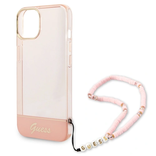 Kup Etui Guess GUHCP14SHGCOHP Apple iPhone 14 růžový/pink hardcase Translucent Pearl Strap - GUE2011 - {ean13} - Sklep Home Screen