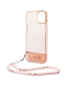 Kup Etui Guess GUHCP14SHGCOHP Apple iPhone 14 růžový/pink hardcase Translucent Pearl Strap - GUE2011 - {ean13} - Sklep Home Screen