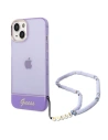 Etui Guess GUHCP14SHGCOHU Apple iPhone 14 fialový/purple hardcase Translucent Pearl Strap
