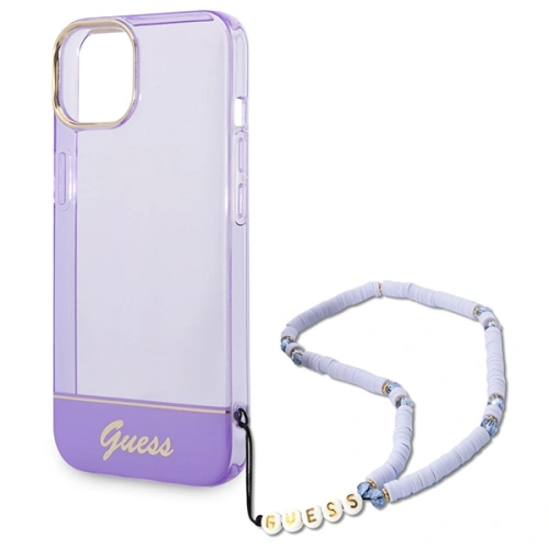Kup Etui Guess GUHCP14SHGCOHU Apple iPhone 14 fialový/purple hardcase Translucent Pearl Strap - GUE2012 - {ean13} - Sklep Home Screen