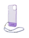 Kup Etui Guess GUHCP14SHGCOHU Apple iPhone 14 violet/hardcase transparent cu curea perlă - GUE2012 - {ean13} - Sklep Home Screen