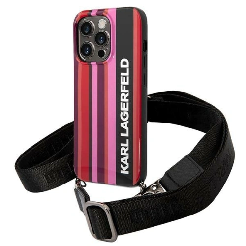 Kup Etui Karl Lagerfeld KLHCP14XSTSTP Apple iPhone 14 Pro Max hardcase rozie/pink Color Stripes Strap - KLD1072 - {ean13} - Sklep Home Screen