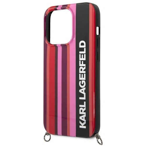 Kup Etui Karl Lagerfeld KLHCP14XSTSTP Apple iPhone 14 Pro Max hardcase rozie/pink Color Stripes Strap - KLD1072 - {ean13} - Sklep Home Screen