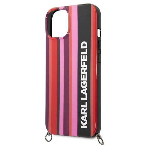 Kup Case Karl Lagerfeld KLHCP14SSTSTP Apple iPhone 14 Hardcase rosa/pink Color Stripes Strap - KLD1058 - {ean13} - Sklep Home Screen