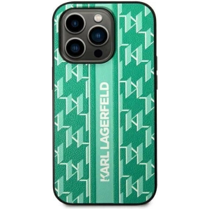 Etui Karl Lagerfeld KLHCP14MPGKLSKN Apple iPhone 14 Plus / 15 Plus hardcase zielony/green Monogram Stripe
