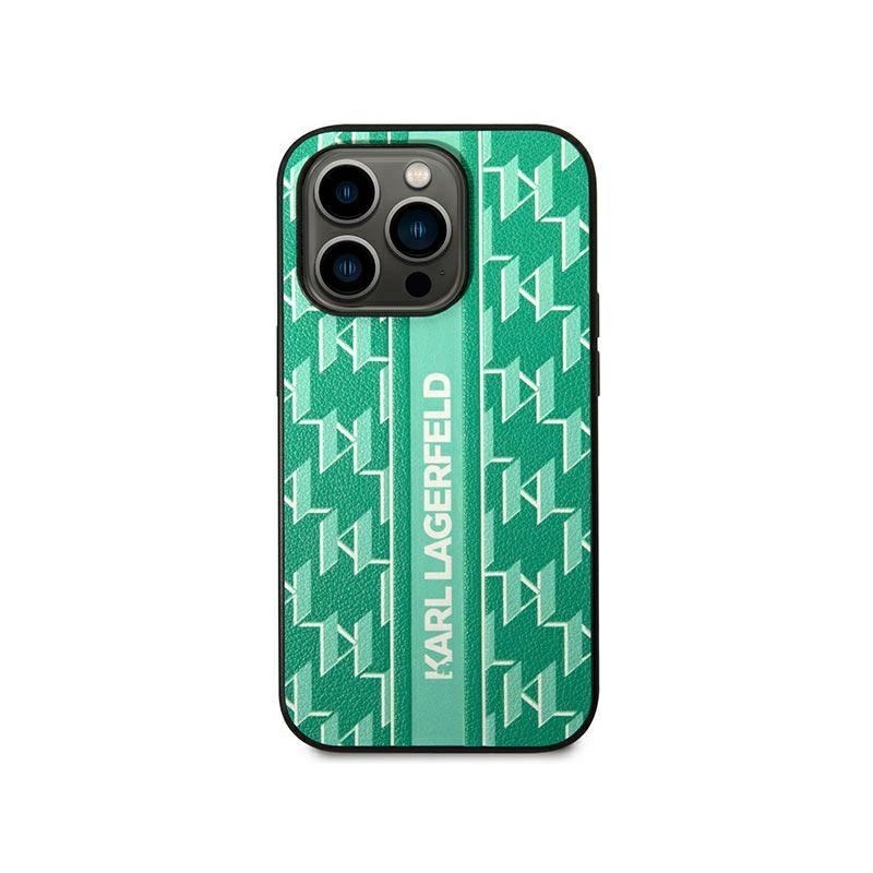 Kup Etui Karl Lagerfeld KLHCP14MPGKLSKN Apple iPhone 14 Plus hardcase zielony/green Monogram Stripe - 3666339084974 - KLD1041 - Homescreen.pl