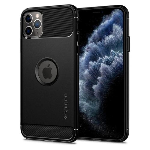 Kup Case Spigen Rugged Armor Apple iPhone 11 Pro Schwarz - SPN428BLK - {ean13} - Sklep Home Screen