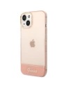 Buy Guess GUHCP14SHGCOP Apple iPhone 14 pink hardcase Translucent - GUE2014 - {ean13} - Home Screen Store Europe