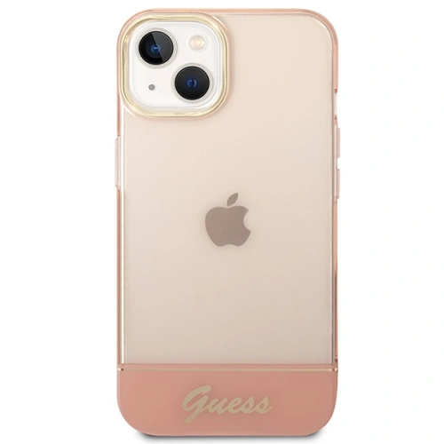 Kup Case Guess GUHCP14SHGCOP Apple iPhone 14 rosa/pink Hartschale Translucent - GUE2014 - {ean13} - Sklep Home Screen