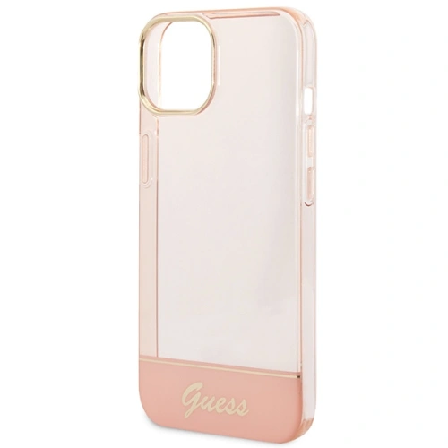 Kup Etui Guess GUHCP14SHGCOP Apple iPhone 14 różowy/pink hardcase Translucent - GUE2014 - {ean13} - Sklep Home Screen