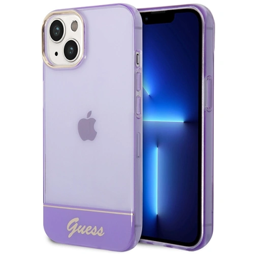 Kup Etui Guess GUHCP14SHGCOU Apple iPhone 14 lila/purple kemény tok Áttetsző - GUE2015 - {ean13} - Sklep Home Screen