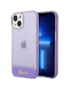 Etui Guess GUHCP14SHGCOU Apple iPhone 14 lila/purple kemény tok Áttetsző