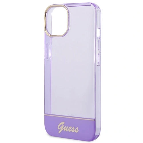 Buy Guess GUHCP14SHGCOU Apple iPhone 14 purple hardcase Translucent - GUE2015 - {ean13} - Home Screen Store Europe