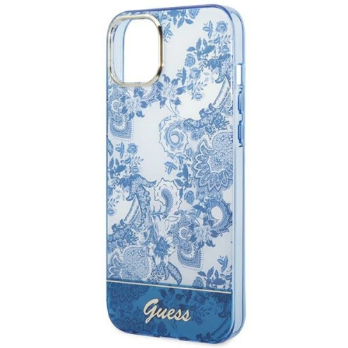 Kup Etui Guess GUHCP14SHGPLHB Apple iPhone 14 kék/hardcase Porcelain Collection - GUE2017 - {ean13} - Sklep Home Screen