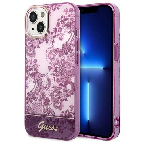 Kup Etui Guess GUHCP14SHGPLHF Apple iPhone 14 fuchsie/fuchsia hardcase Porcelain Collection - GUE2018 - {ean13} - Sklep Home Screen