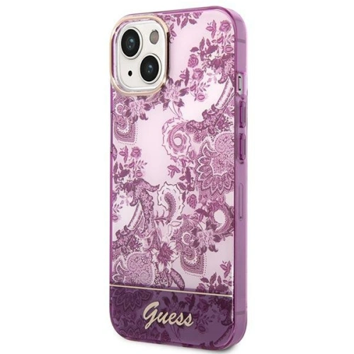 Kup Etui Guess GUHCP14SHGPLHF Apple iPhone 14 fuchsie/fuchsia hardcase Porcelain Collection - GUE2018 - {ean13} - Sklep Home Screen