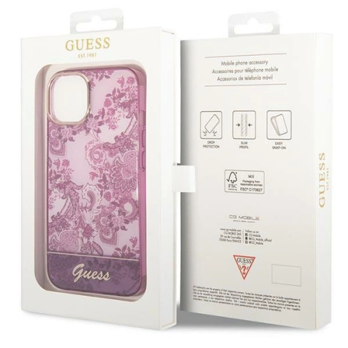 Kup Etui Guess GUHCP14SHGPLHF Apple iPhone 14 fuchsie/fuchsia hardcase Porcelain Collection - GUE2018 - {ean13} - Sklep Home Screen