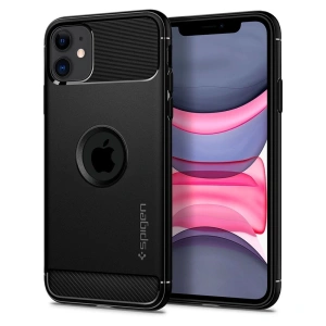 Kup Etui Spigen Rugged Armor Apple iPhone 11 Fekete - SPN429BLK - {ean13} - Sklep Home Screen