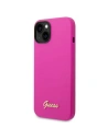 Kup Etui Guess GUHCP14SSLSMF Apple iPhone 14 fuksja/fuschia hard case Silicone Vintage Gold Logo - GUE2020 - {ean13} - Sklep Home Screen