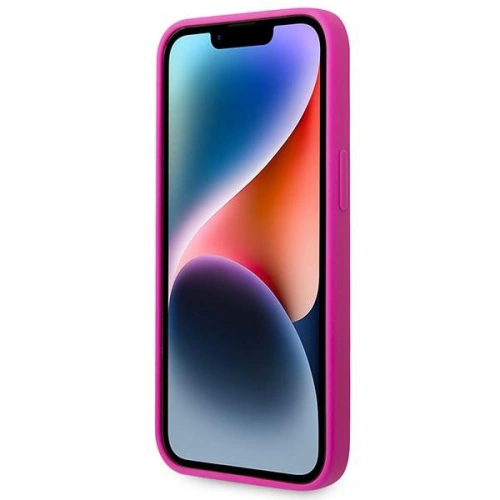 Kup Case Guess GUHCP14SSLSMF Apple iPhone 14 Fuchsie/Fuchsia Hartschale Silikon Vintage Gold Logo - GUE2020 - {ean13} - Sklep Home Screen