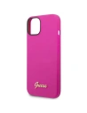 Kup Etui Guess GUHCP14SSLSMF Apple iPhone 14 fuksja/fuschia hard case Silicone Vintage Gold Logo - GUE2020 - {ean13} - Sklep Home Screen