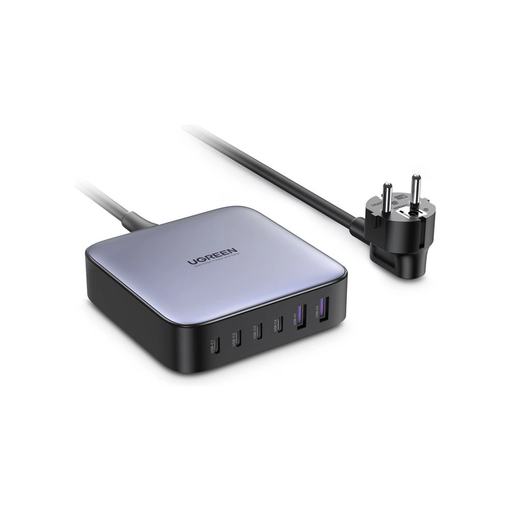 Ładowarka sieciowa UGREEN CD271 200W PPS 4 x USB-C, 2xUSB-A szara