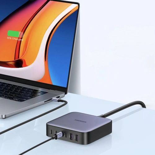 Kup UGREEN CD271 200W PPS hálózati töltő 4 x USB-C, 2 x USB-A szürke - UGR1382 - {ean13} - Sklep Home Screen
