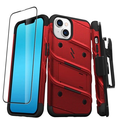 Kup Etui ZIZO BOLT Series pentru Apple iPhone 14 + sticlă (roșu) - ZIZ108 - {ean13} - Sklep Home Screen